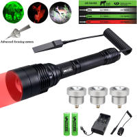 Linterna De Caza Profesional XRE Potente 500 Yardas Con Luz Blanca Roja Y Verde C11 Zoom Para Jabalíes Y Roedores Varmints Antorchas Portátiles Impermeables Con Fuente De Luz LED De Aleación De Aluminio - details 0