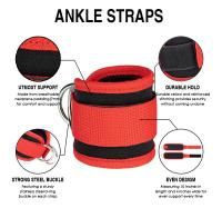 Tirantes De Rodilla Ajustables De Neopreno Con Dobles Anillos Para Entrenamiento De Piernas Y Seguridad Deportiva Soporte Para Abductores - details 4