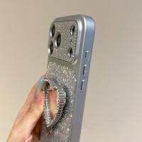 Funda De Teléfono Brillante Con Corazón Y Cordón Para iPhone 17 pro Max 16 Con Soporte Espejo Y Correa Protectora De Material TPU Diseño De Amor - details 9