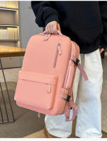 Mochila de viaje unisex de nailon con cremallera, multifuncional, de gran capacidad y con múltiples compartimentos, ideal para parejas. - details 14