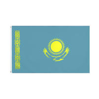 Bandera Nacional De Kazajistán 90x150CM FLAGLINK Para Decoración Material Poliéster Estilo Colgante - details 0