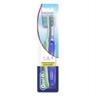 Oral-B Shiny Clean 1-2-3 Cepillo De Dientes 2Uds - 1