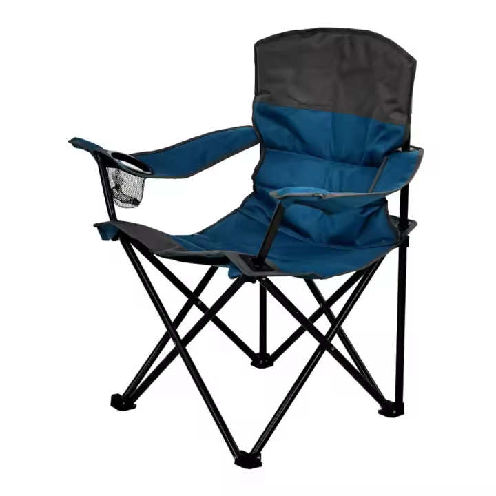 SILLON PLEGABLE POSAVASOS 85x55x83 CM AZUL REDCLIFFS - 1