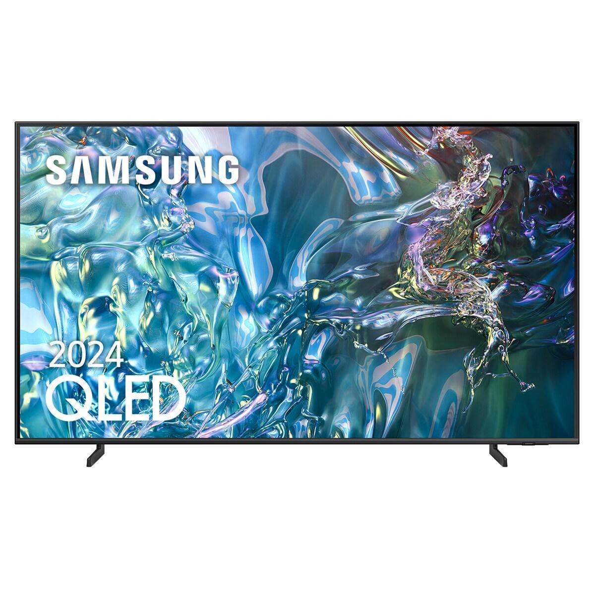 Samsung Smart TV QLED TQ65Q60DAUXXC 65" Reacondicionado A+ Titan Gray, Quantum Processor Lite 4K, Pantalla HDR10+, Sonido OTS Lite, HDMI, USB | Garantía de 3 años