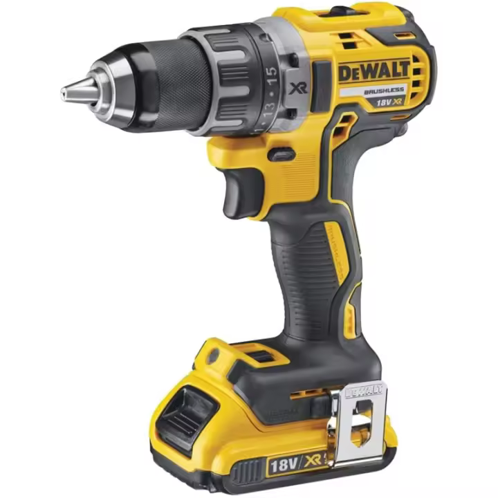 DeWALT DCD791D2-QW taladro Sin llave Negro, Amarillo 1,5 kg - 1