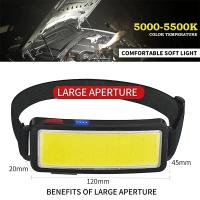 Luz De Cara COB Fuerte Para Pesca Y Correr Por Noche Impermeable Con Vida Útil De La Batería Carga USB Luz De Trabajo Al Aire Libre - details 6