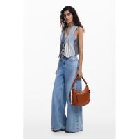 Bolsos sport de mujer DESIGUAL AXPBW_6011 BOLSO LOGO DESIGUAL CAMEL 35209 25V - details 1