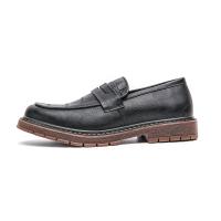 Nuevos Loafers Para Hombre En Cuero Patentado Con Patrón De Piedra Zapatos De Boda Y Casual Con Punta Redonda Cierre SLIP-ON - details 4