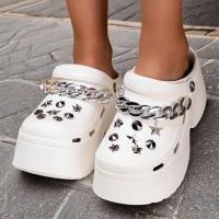 Sandalias De Talón Para Mujer Verano 2025 Con Cadena Y Plataforma Cómodas Para Jardín Y Moda Cierre Pull on Material EVA - details 10