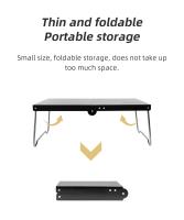 Mesa Plegable Portátil Para Camping Y Paseos Al Aire Libre Ultraligera De Aluminio Pequeña Y Móvil Para Picnics Y Café - details 3