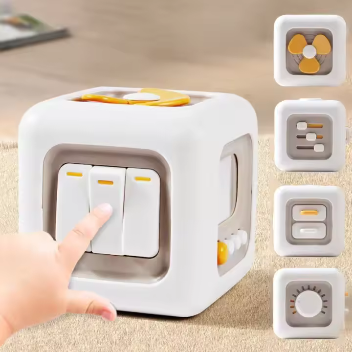 Juguetes Montessori 6 en 1 para niños y niñas, tablero sensorial ocupado, Juguetes Educativos Peter Pan - 1