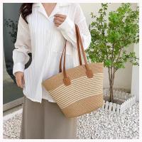 Bolso de paja premium para mujer - Tote de verano estilo boho, diseño exclusivo para playa y looks urbanos（42*28*13cm） - details 11