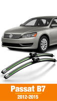 Limpia Parabrisas Delantero Para VW Passat B7 2012-2015 Limpia Ventanas Delanteras 24 "+19" LHD Accesorios Material De Goma Natural - details 0