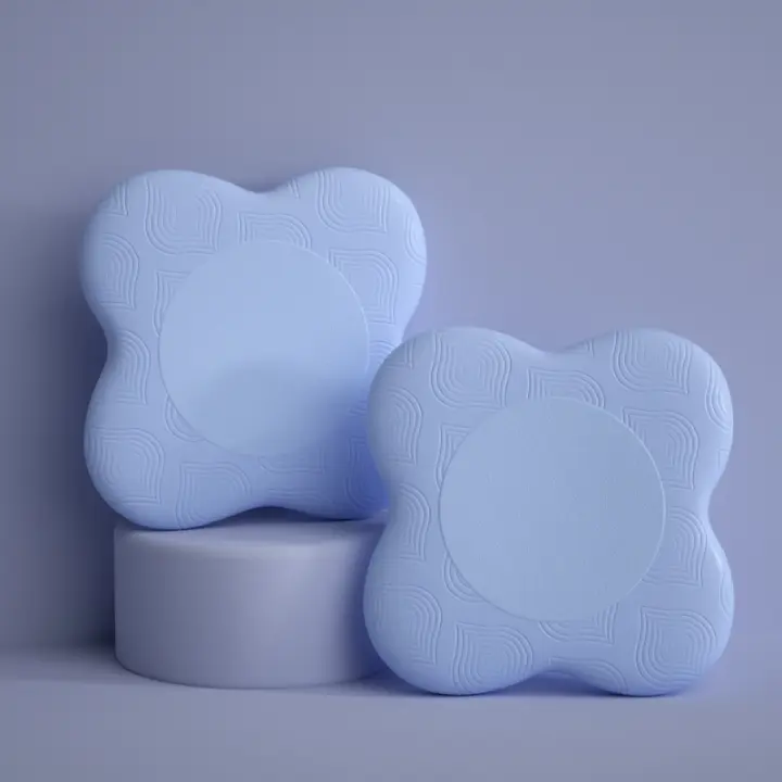 2Pcs Protección De Rodilla Y Muñeca Antideslizante Color Sólido Esponja Suave Soporte De Rodilla Anti Deslizamiento Para Yoga - 1