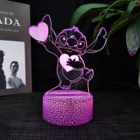 Luz De Noche LED 3D De Lilo Y Stitch Lindo Decorativo Para Habitaciones De Niños Regalo De Cumpleaños Para Niños Y Niñas - details 5