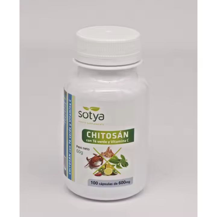 SOTYA CHITOSAN TE VERDE + VIT.C 100 CAPSULAS - 1