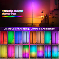 Lámpara De Piso Inteligente Bluetooth WiFi 120cm LED RGB Ajustable Para Dormitorio Estudio Sala De Estar Decoración De Navidad - details 4