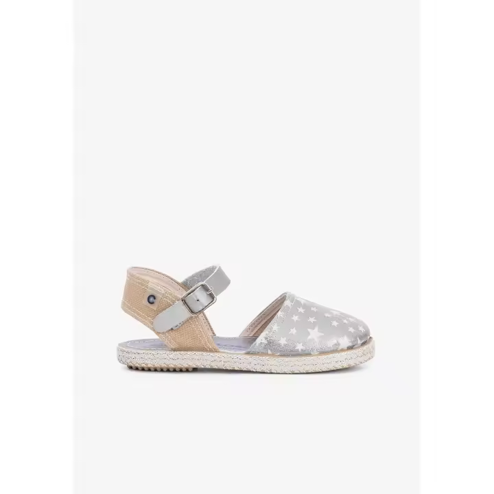 Conguitos - Sandalias verano de yute con cuña para niña cómodas (Multicolor / Talla 30) - 1