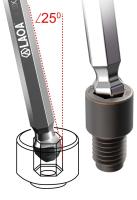 LAOA 1pc Destornillador De Cabeza Sférica Y Plana Con Magnetismo De Acero De Aleación S2 58HRC Mango Antideslizante Destornillador Magnético Para Herramientas De Reparación - details 9