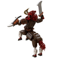 Kit De Bloques De Construcción MOC 'Respiración De La Vida Salvaje': Centauro León Lynel Figura Roja Bokoblin Juguete DIY Para Niños Modelo De Ladrillo Juego Compatible Con Lego - details 5