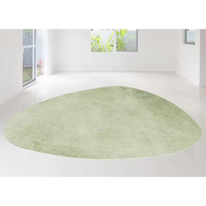 VINILIKO, Alfombra de vinilo Forma Color Verde Manzana 65x85 - 1