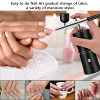 Kit De Pintura De Uñas Con Aerógrafo Portátil Para Arte De Uñas Y Modelos Herramienta De Pintura Aérea Inalámbrica Para DIY En Casa - details 4