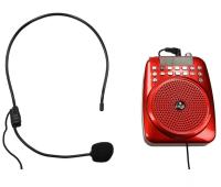 Microfono amplificador portatil audio 10w, guias, presentaciones, con cable - Potente amplificador portátil de audio con micrófono de diadema y cable de 0,90 m - details 0