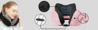 MAGIC SELECT Almohada de Viaje para Cuello. Cojín Cervical de Espuma Viscoelástica para Avión, Coche. Almohada de Cuello Ergonómica Ajustable y Suave para Dormir, con Bolsillo para Móvil y Funda Lavable. - details 1