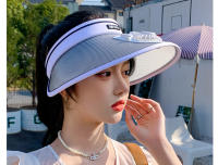 Sombrero De Verano Para Mujer 2024 Protección Solar Anti UV Sombrilla De Playa Sombrero De Paja Eléctrico Para Exterior - details 26
