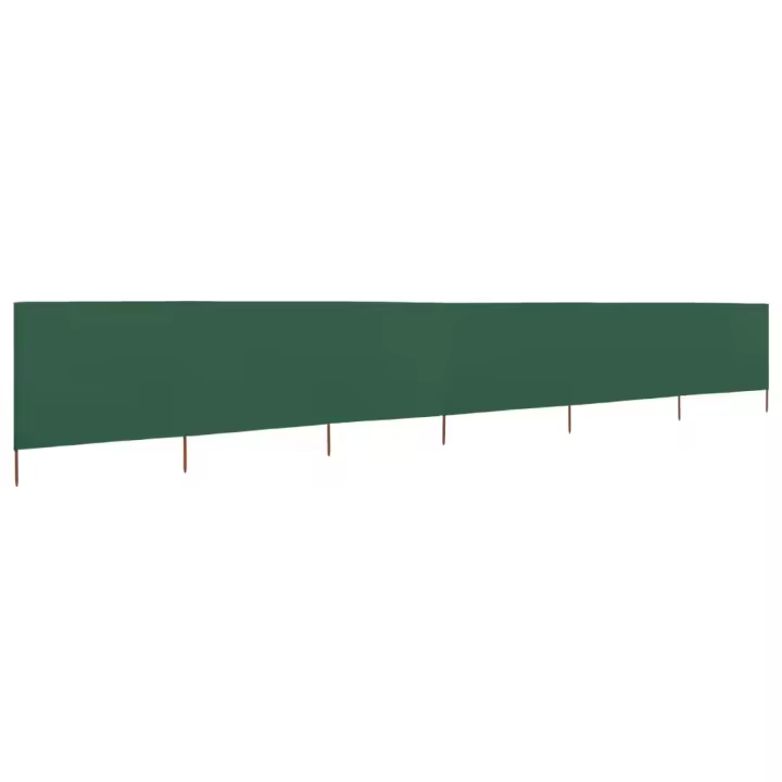 Paraventos de Playa de 6 paneles Lona verde 800x120cm - 1