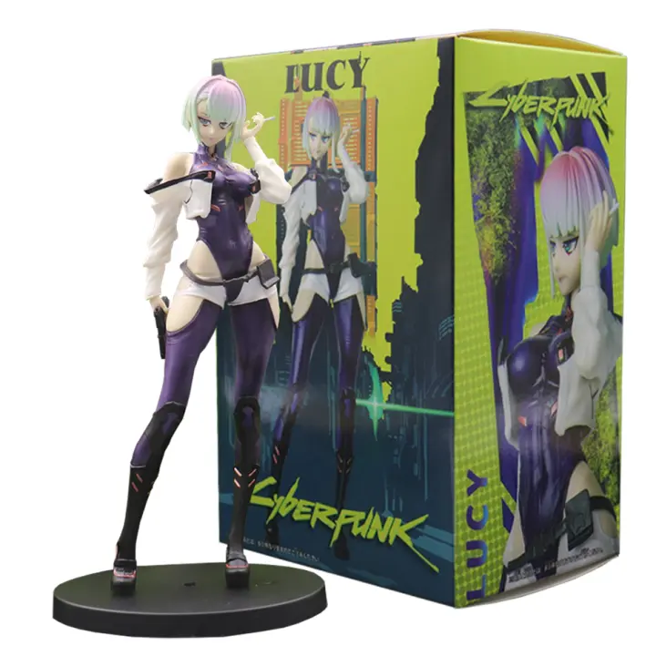 Figura De Acción Cyberpunk Edgerunners 22cm Super Hacker Edge Walker Lucy Colección De Muñecos Modelo Juguetes Para Adultos - 1