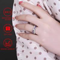 anillo de   925 con circonitas brillantes  , diseño de cruz con circonitas moradas, anillo para dedo femenino, regalo   para fiestas, joyería con   de regalo detalles 3