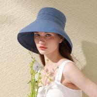 BRIMIX sombrero de sol mujer sombrero de playa mujer sombrero protección UV mujer sombrero verano mujer sombrero plegable mujer sombrero estilo francés sombrero plegable muj esombrero de algodón mujer gorra transpirable mujer sombrero verano mujer - details 4