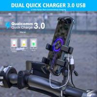 Cargador De Teléfono Móvil Para Motocicleta SAE Con USB Doble/Sencillo QC3.0 Carga Rápida Dispositivo De Seguridad Electrónica Para Motocicleta - details 9
