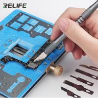 RELIFE RL-101B Set De Herramientas Para Móvil 8 En 1 Alta Dureza Y Precisión Eliminador De Pegamento Para Placa Madre Herramienta De Corte Para Mantenimiento De Teléfonos Móviles - details 5