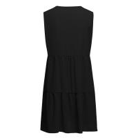 Vestido De Verano Para Mujer Estilo Casual Color Sólido Vestido Sin Mangas Cuello En V A-Line Largo Mini Polyester - details 4