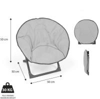 Silla Redonda Plegable, Silla para Niños, Silla para Playa, Camping, Piscina, con Sistema Anti-Plegado para  Evitar que se cierre, Ligera y Resistente, Cómodo de Transportar, Silla para Peques, Silla de Dibujo Animado, Silla para Infantil - details 4