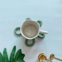 1/2PCS Tapete De Silicona Resistente Al Calor Para Vaso Moderno Antideslizante Soporte Para Tazas Decoración De Mesa Ecológico - details 6