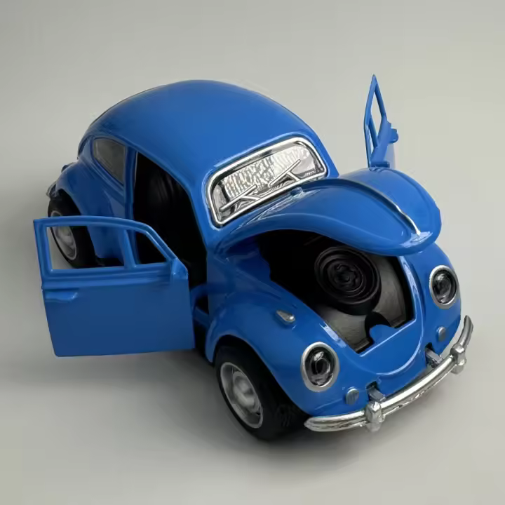 Nuevo Modelo De Coche Clásico En Escala 1:32 De Aleación Con Retroceso Para Niños Regalos Para Niños Juguetes Miniatura De Auto Beetle Colección Decorativa - 1