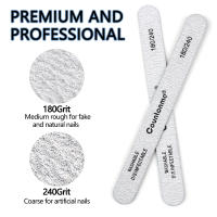 10Pcs Archos De Uñas Lavables De Madera Con 180/240 Grit Para Manicura Y Acrílico Para Salón De Belleza Uso Profesional - details 1