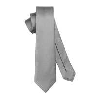 Corbata Gris Claro Unisex Elegante para Celebraciones y Eventos Slim - Ociodual - details 5