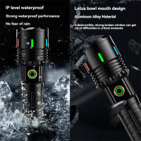 Linterna Táctica LED De Alta Potencia Recargable Con Luz Fuerte Lámpara Super Brillante Para Exterior Resistente Al Agua Con USB - details 6