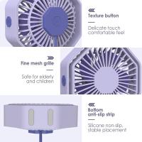 Ventilador USB Silencioso, ventilador portátil de 3 velocidades, Pequeño ventilador giratorio de 360 Grados - details 3