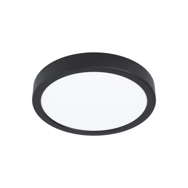 Eglo Plafón LED redondo acero negro Ø21 cm - Fueva5 - 1
