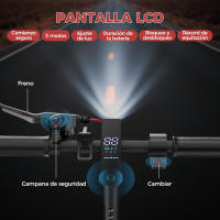 Patinete eléctrico iScooter I9Max - Neumáticos de 10 pulgadas - 500 vatios - Con app - Autonomía de 30 a 40 km - Plegable - Carga máxima 120 kg - details 3