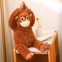 Juguete De Peluche Gorila Realista Para Niños Regalos De Cumpleaños Animal De Zoo Wild Onez Juguete Suave De Algodón PP - details 8