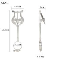 Soporte De Música Portátil Para Clarinete Trompeta Flauta Saxofón Y Otros Instrumentos De Viento Accesorio Para Principiantes Color Plata Material Metálico - details 4