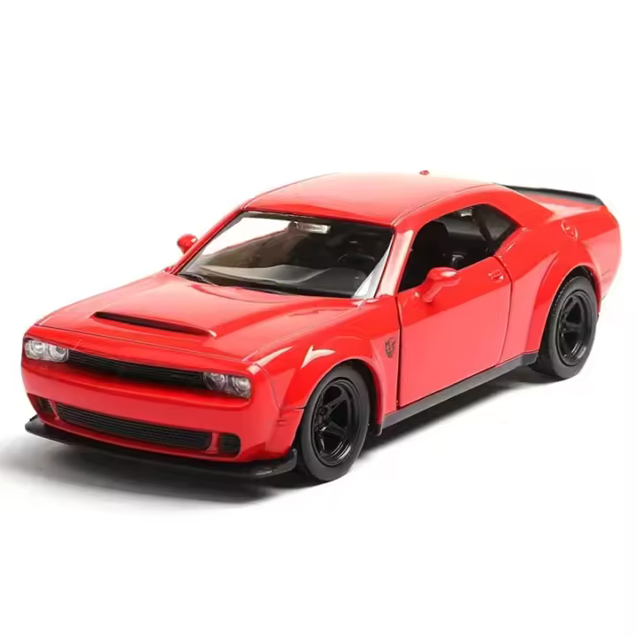 Modelo De Coche De Colección Diecast 1:36 Dodge Challenger SRT Demon Juguete Para Niños Con Retroceso Metal Sin Batería Regalo Ideal Para Amantes Del Automóvil - 1