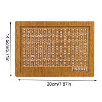 Caja De Dinero De Madera En Forma De Cerdo Con Objetivo De Ahorro Y Cajas De Números Para Monedas Euro Varios Tamaños Disponibles - details 7