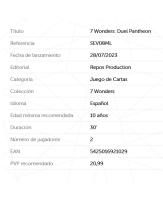7 Wonders Duel Expansión Pantheon Juego de mesa en castellano Repos production - details 1